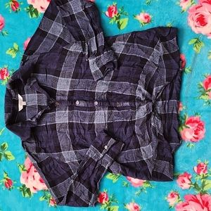 Cleo lightweight plaid shirt